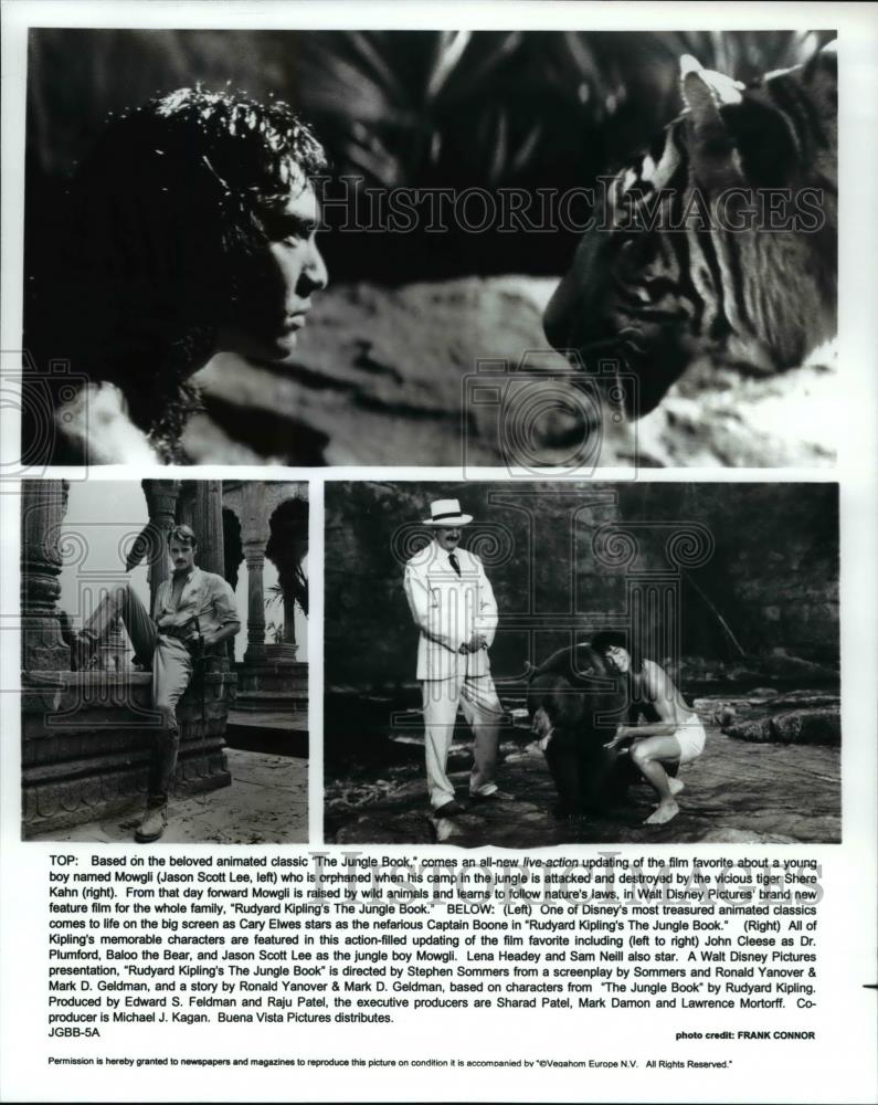 Press Photo Jason Scott Lee & others star in Rudyard Kipling's The Jungle Book - Historic Images