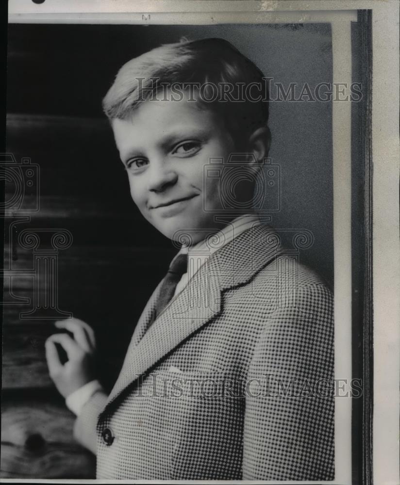 1958 Wire Photo Swedish crown prince Carl Gustaf celebrate his 12th birthday - Historic Images