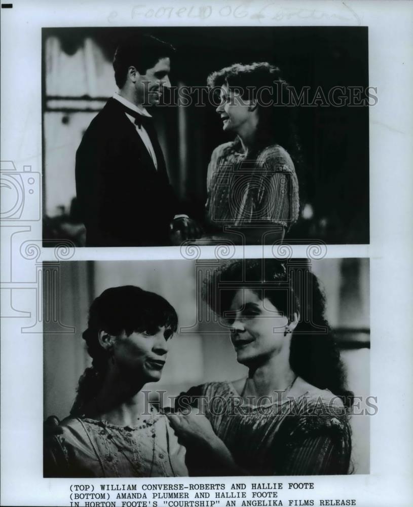 1990 Press Photo William Converse-Roberts and Hallie Foote in Courtship - Historic Images