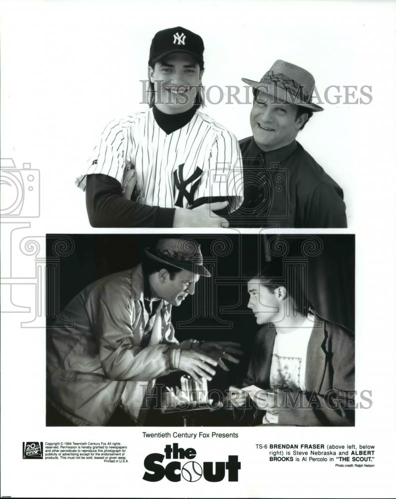 1994 Press Photo Albert Brooks & Brendan Fraser in The Scout - cvp59766 - Historic Images