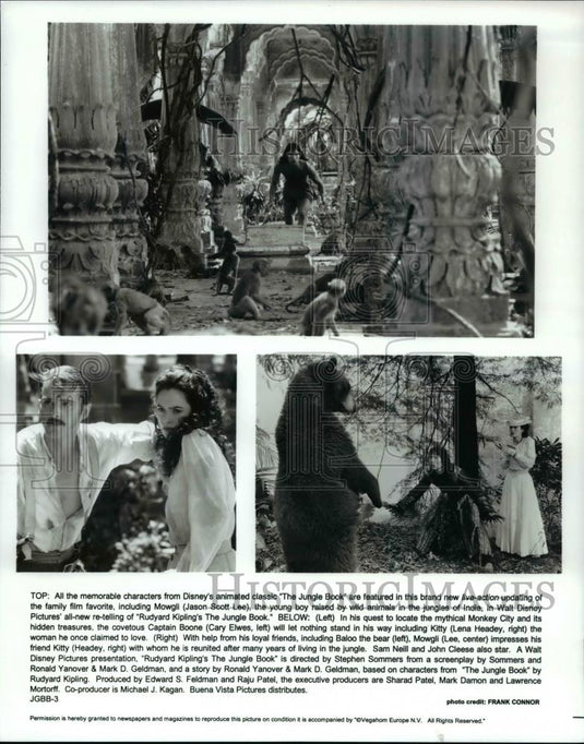 Press Photo Memorable characters from Disney's classic "The Jungle Book" - Historic Images