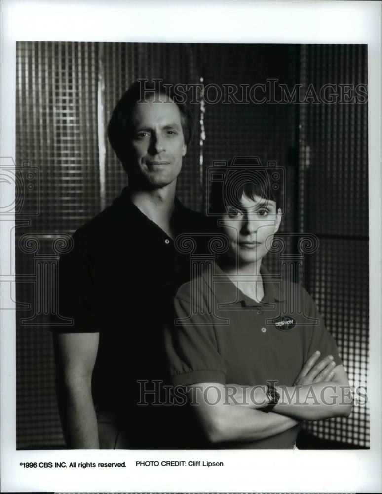 1996 Press Photo Keith Carradine &amp; Diane Venora in Journey To Mars on CBS - Historic Images