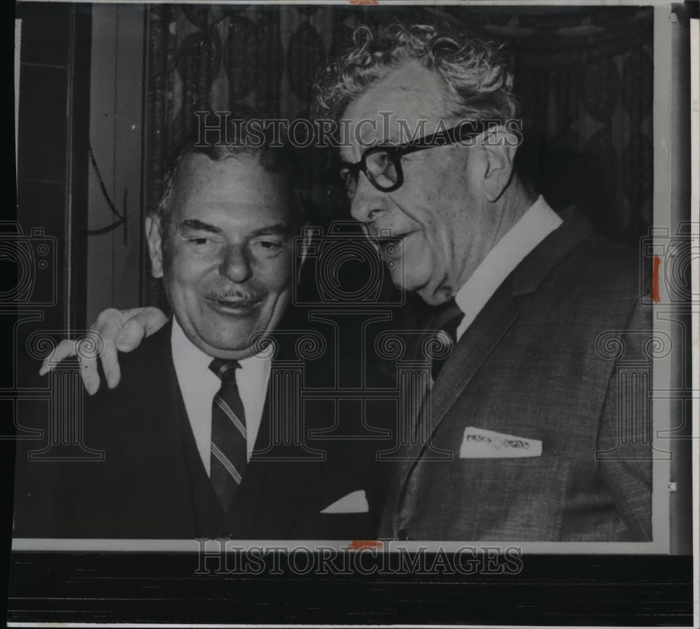 1965 Wire Photo Gov. Thomas E. Dewyw with Sen. Everett M. Dirksen - spw01553 - Historic Images