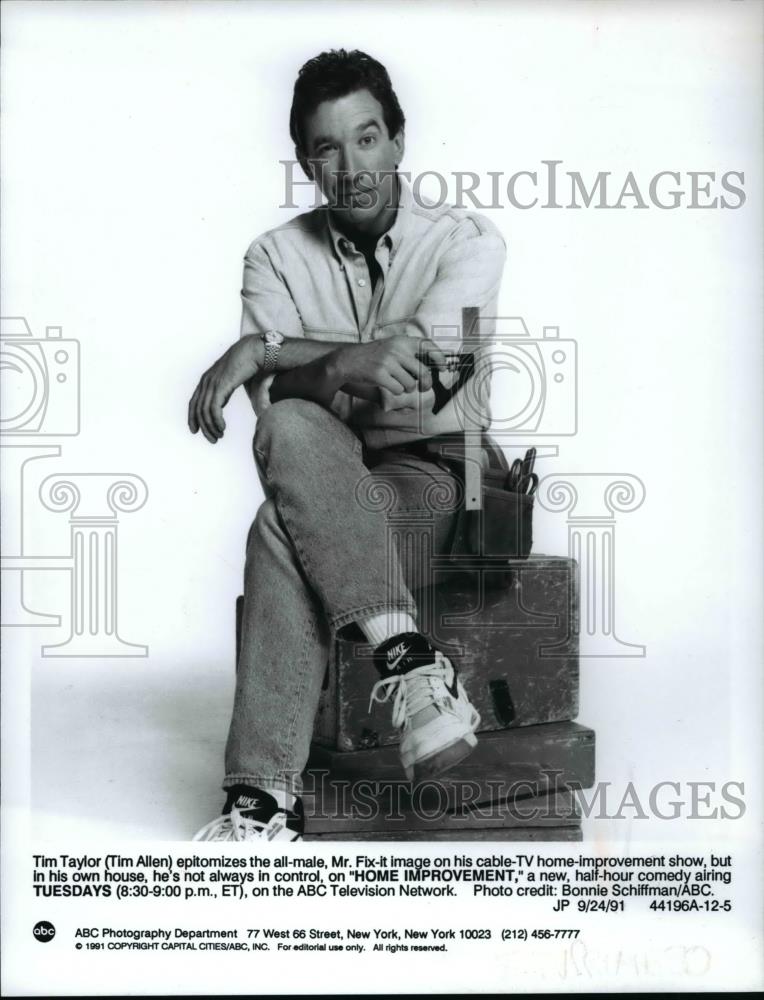 1991 Press Photo Tim Allen stars in Home Improvement  - cvp59506 - Historic Images