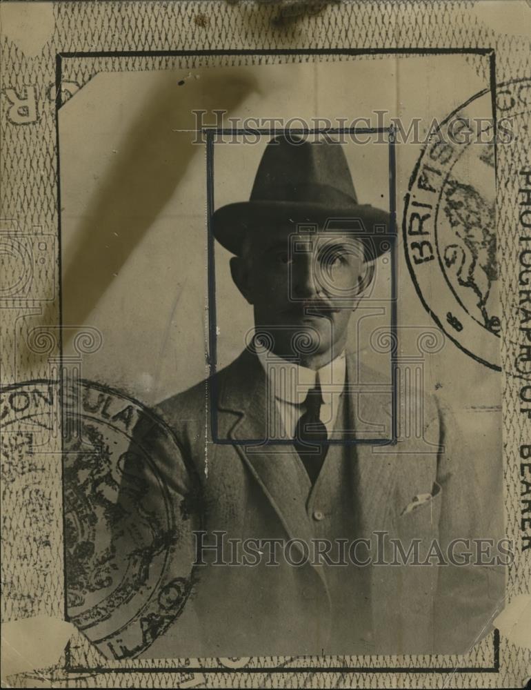 1923 Press Photo Herbert Arthur Richards, British Consul General in Chicago - Historic Images