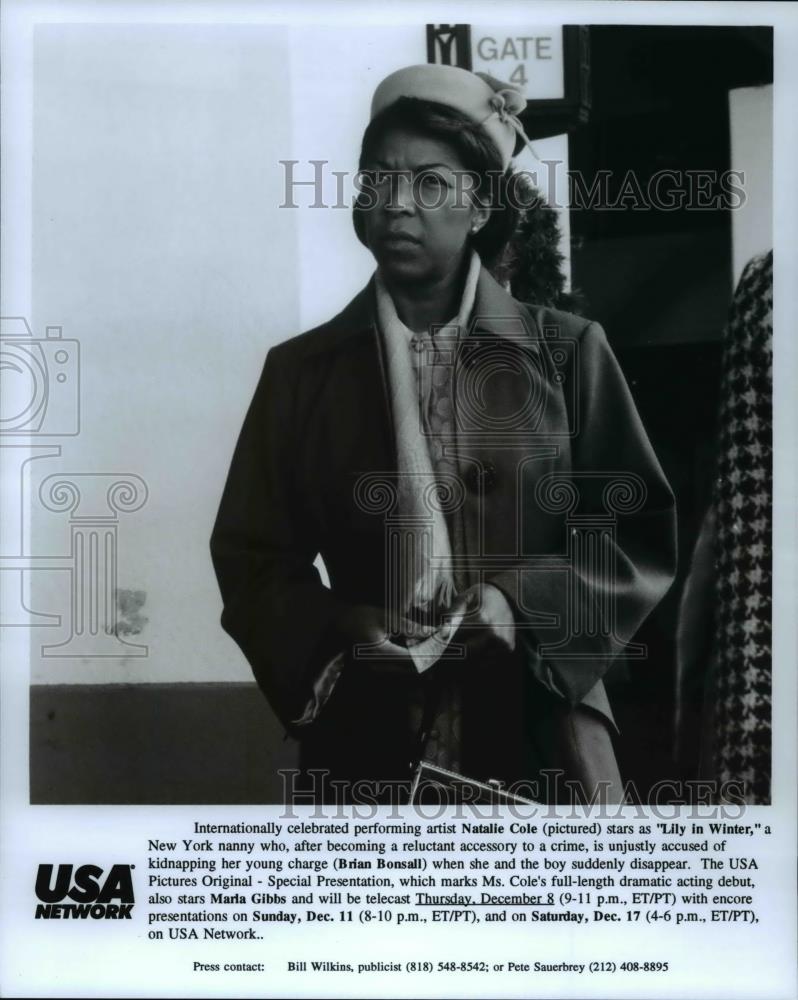 Press Photo Natalie Cole stars in Lily in Water - cvp60241 - Historic Images