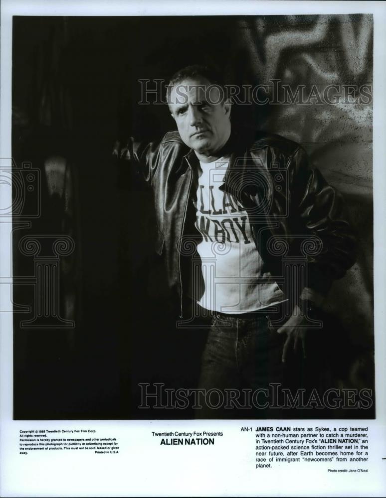 Press Photo James Caan stars as a cop in the action film, Alien Nation - Historic Images