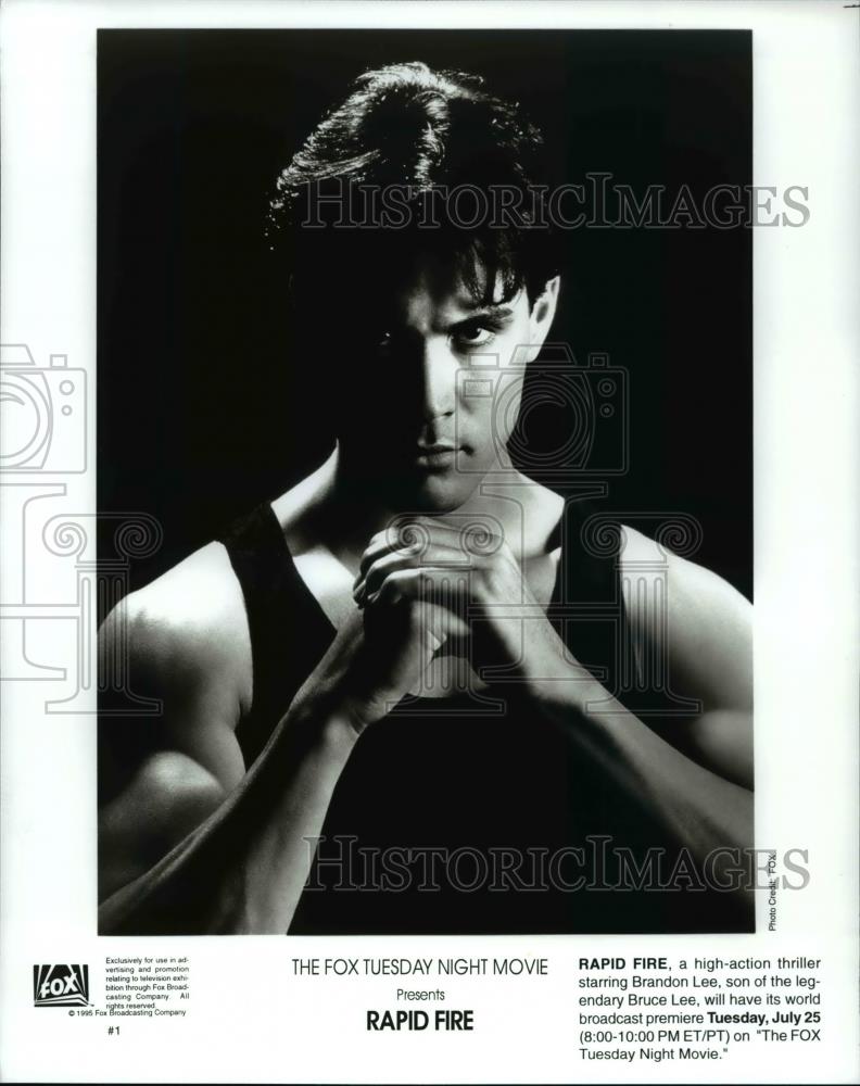 1995 Press Photo Brandon Lee stars in Rapid Fire - cvp60243 - Historic Images