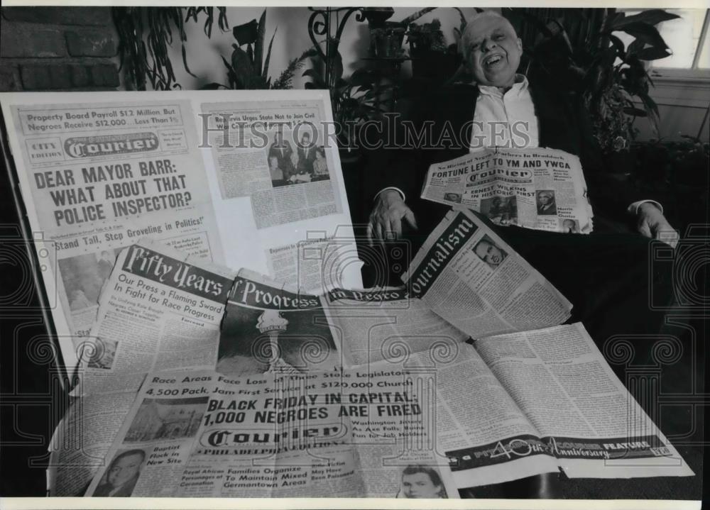 1991 Press Photo Journalist and WWII War Crrespondent, Frank Bolden - cva20881 - Historic Images