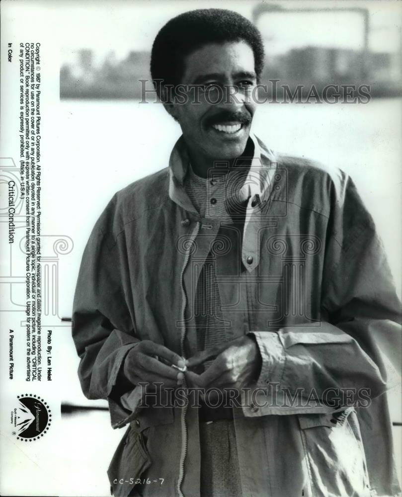 1987 Press Photo Richard Pryor stars in Critical Condition - cvp60332 - Historic Images