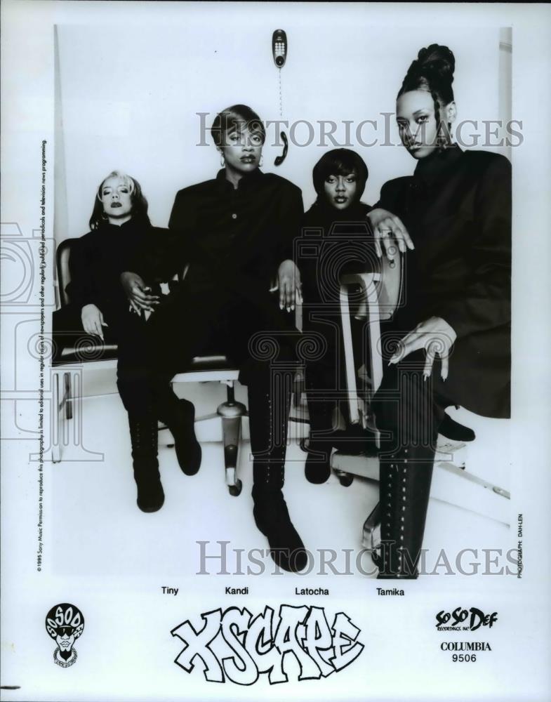 1995 Press Photo Xscape Music Group-Tiny, Kandi, Latocha and Tamika - cvp59187 - Historic Images
