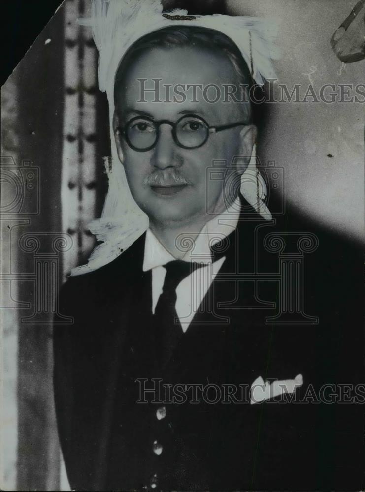 1938 Press Photo M. Holsti Foreign Minister of Finland - nef45344 - Historic Images