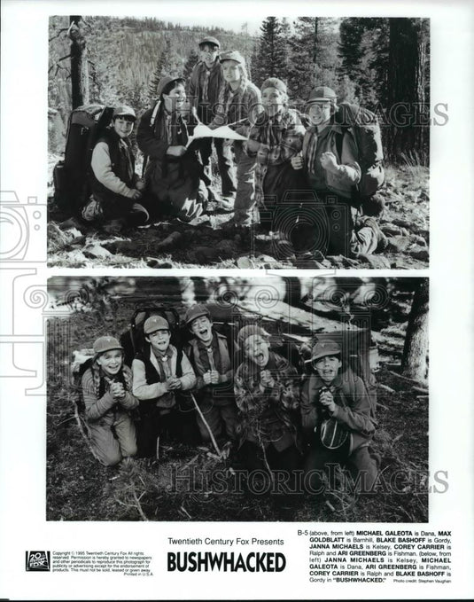 Press Photo Michael Galeota and Max Goldblatt star in the film Bushwhacked - Historic Images
