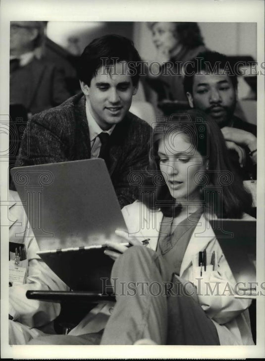 1986 Press Photo Patricia Kalember, Tony Soper in "Kay O'Brien" - cvp60230 - Historic Images