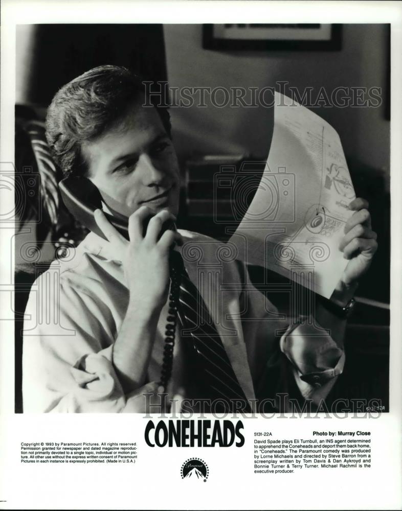 1994 Press Photo David Spade plays Eli Turnbuli in Paramount's "Coneheads" - Historic Images