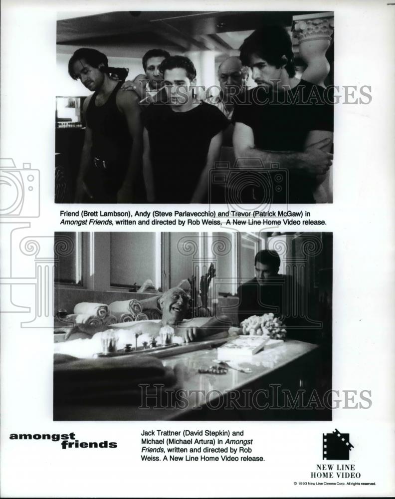 1994 Press Photo Brett Lambson and Steve Parlavecchio star in Amongst Friends - Historic Images