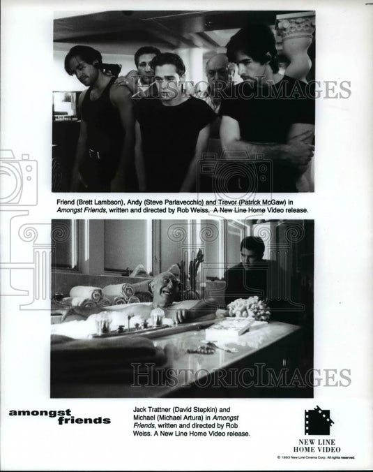 1994 Press Photo Brett Lambson and Steve Parlavecchio star in Amongst Friends - Historic Images