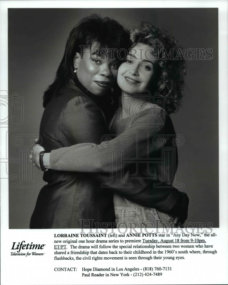 1998 Press Photo Lorraine Toussaint & Annie Potts in Any Day Now - cvp59687 - Historic Images