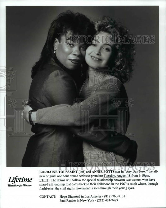 1998 Press Photo Lorraine Toussaint & Annie Potts in Any Day Now - cvp59687 - Historic Images