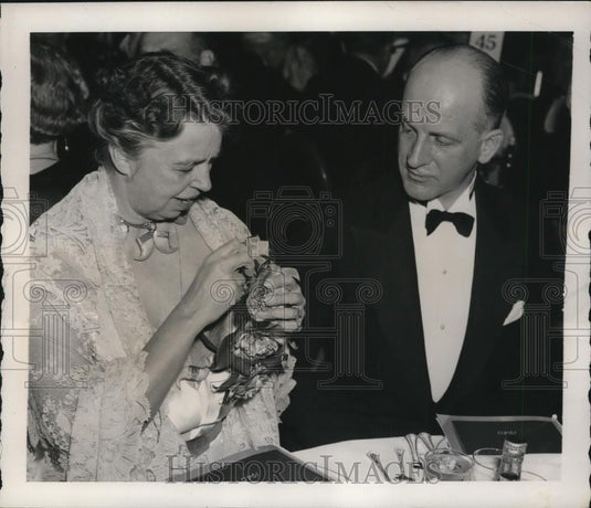 1940 Press Photo Mrs.Franklin D.Roosevelt & Undersecretary of State Summer Wells - Historic Images