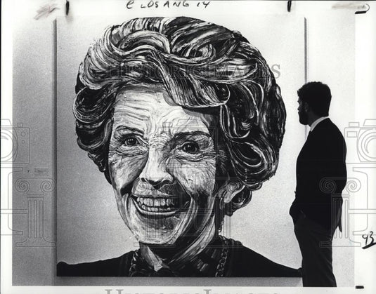 1988 Press Photo Nancy Reagan work"Nancy" by Bobbie Conal - cva36299 - Historic Images
