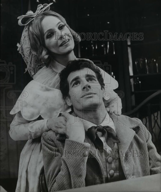 1967 Press Photo Joan Bassie & John Church in the play The Imaginary Invalid - Historic Images
