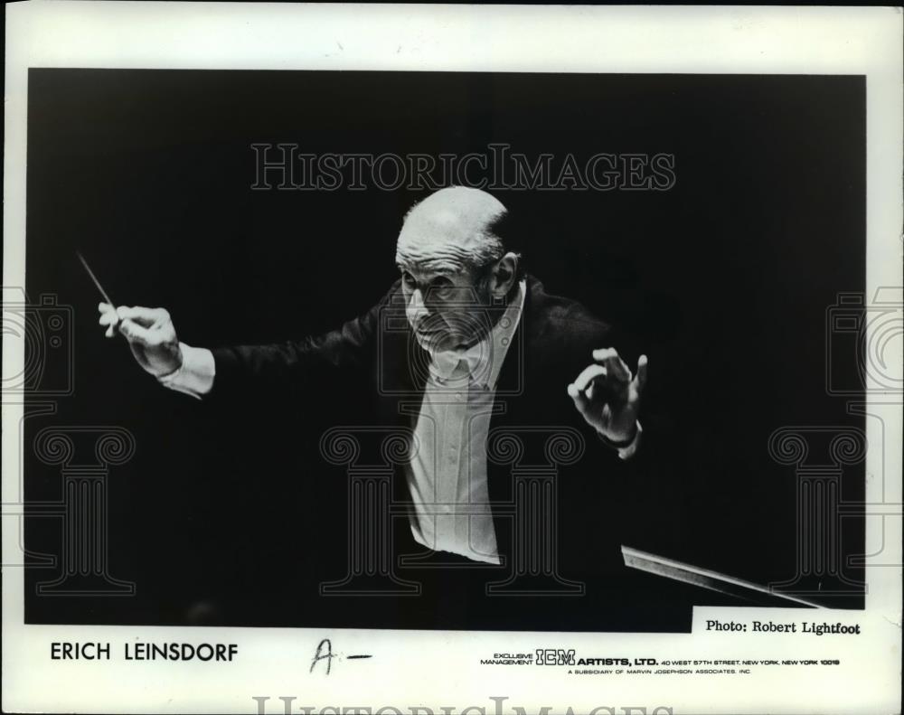 1985 Press Photo Erich Leinsdorf, composer - cvp75153 - Historic Images