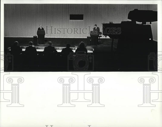 1980 Press Photo The Great Debate-Carter and Reagan - cva36300 - Historic Images