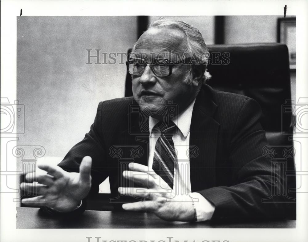 1984 Press Photo Lorain county commissioner Fred Ritenauer - cva36307 - Historic Images