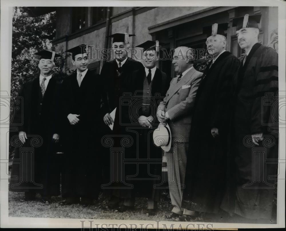 1939 Press Photo Crown Prince Olav of Norway at University of Wisconsin, Madison - Historic Images