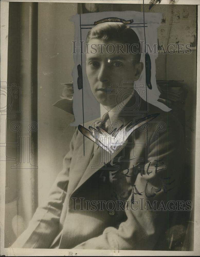 1925 Press Photo Louis B. Cella of NEA Chicago Bureau - nef43828 - Historic Images