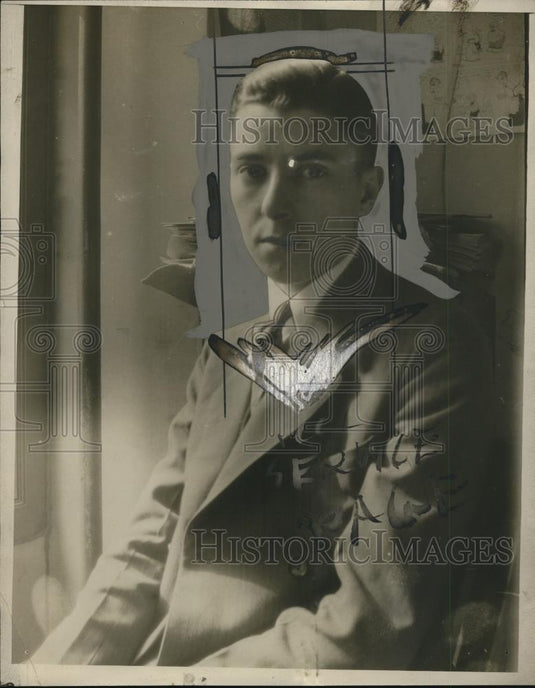 1925 Press Photo Louis B. Cella of NEA Chicago Bureau - nef43828 - Historic Images