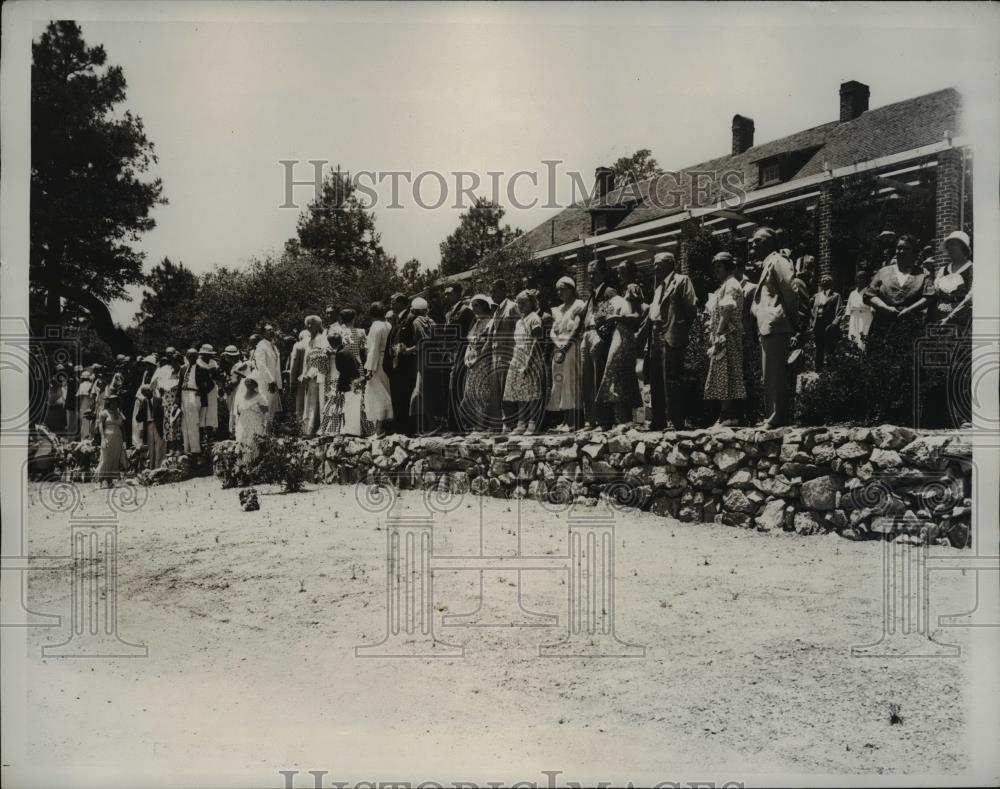 1933 Press Photo Wedding of Martha Ferguson, Charles Breasted in New Mexico - Historic Images