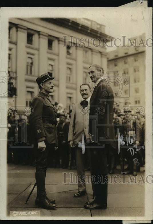 1918 Press Photo William Gibbs McAdoo, Maurice de Gery, Louis Aubert of France - Historic Images