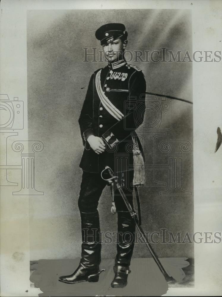 1934 Press Photo President Paul Von Hindenburg as a lieutenant in 1870 - Historic Images