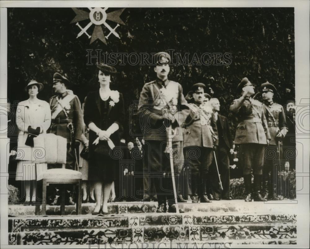 1939 Press Photo King Boris and Queen Joanna of Bulgaria in Sofia - nef54109 - Historic Images