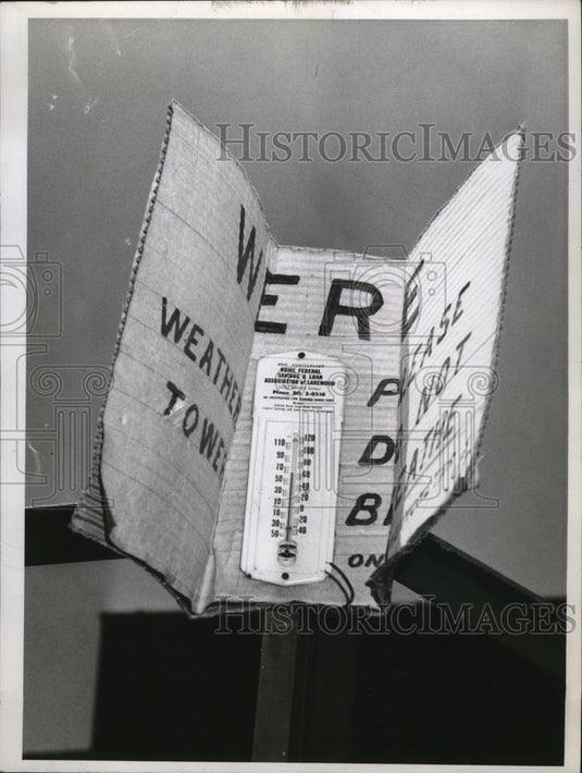 1958 Press Photo Home Federal Savings & Loan Association of Lakewood - nef54555 - Historic Images