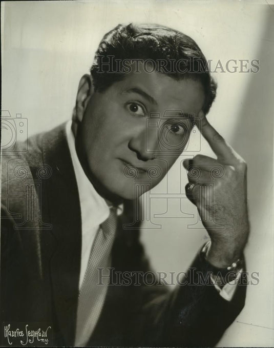 1957 Press Photo Eddie Schaeffer Appearing in New 1958 Edition of Bagels & Yox - Historic Images