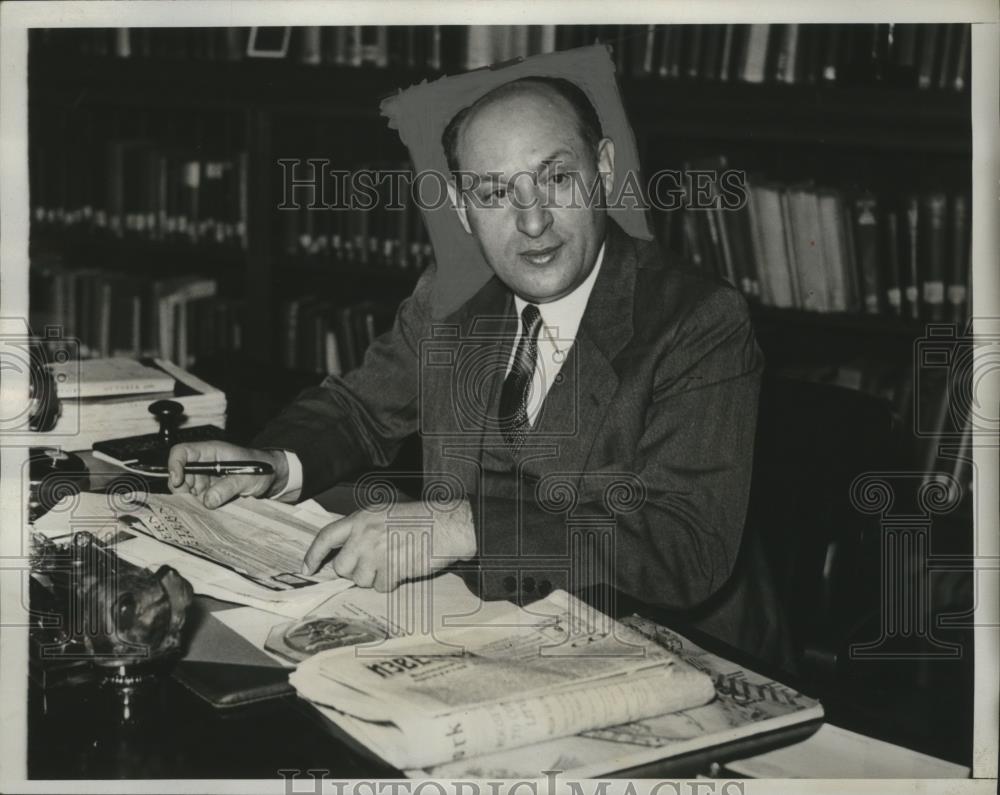 1933 Press Photo Boris E. Skvirsky, Head of Soviet Infromation Bureau at Wash. - Historic Images