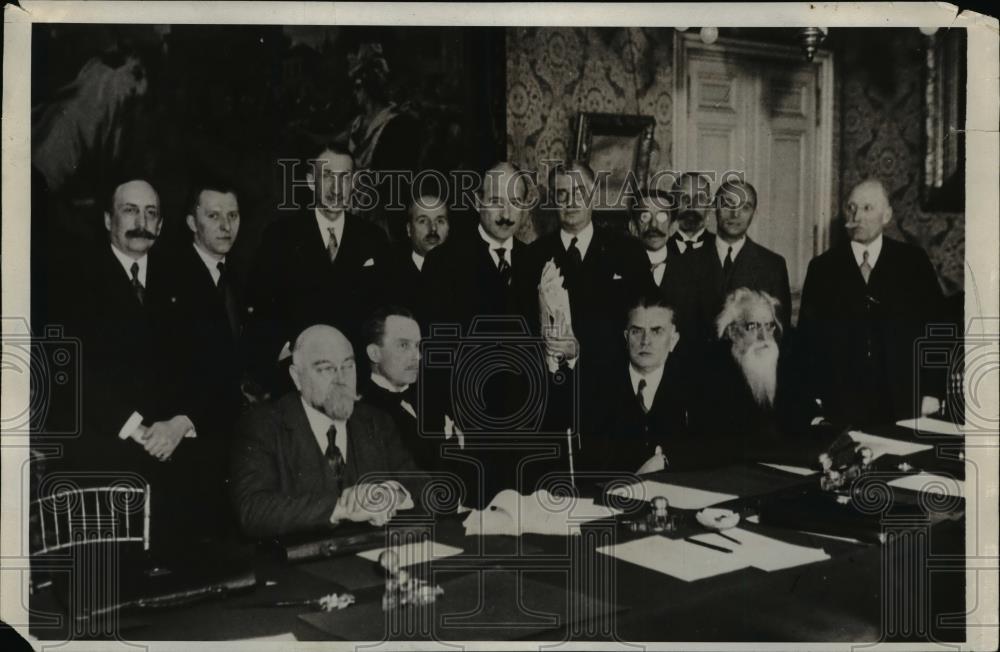 1931 Press Photo Franco-German economic conference Pissier, Baudier - nep01749 - Historic Images