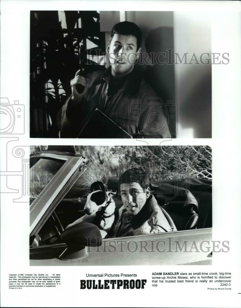 1994 Press Photo Adam Sandler as Archie Moses in Bulletproof - cvp59392 - Historic Images