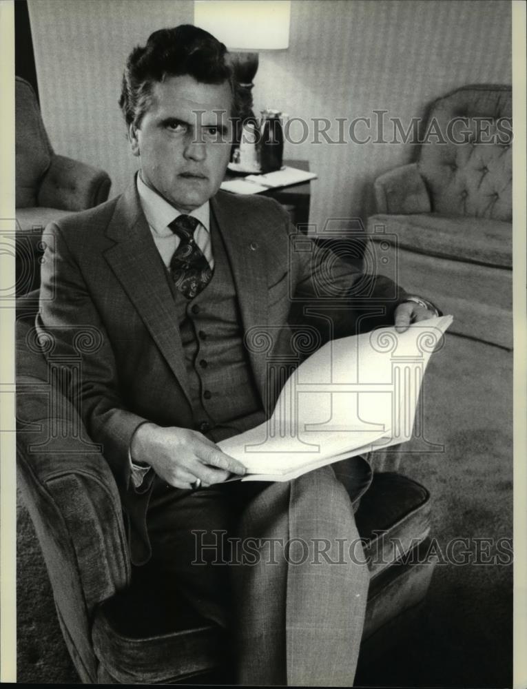 1980 Press Photo Willard McGuire president of the National Education Association - Historic Images