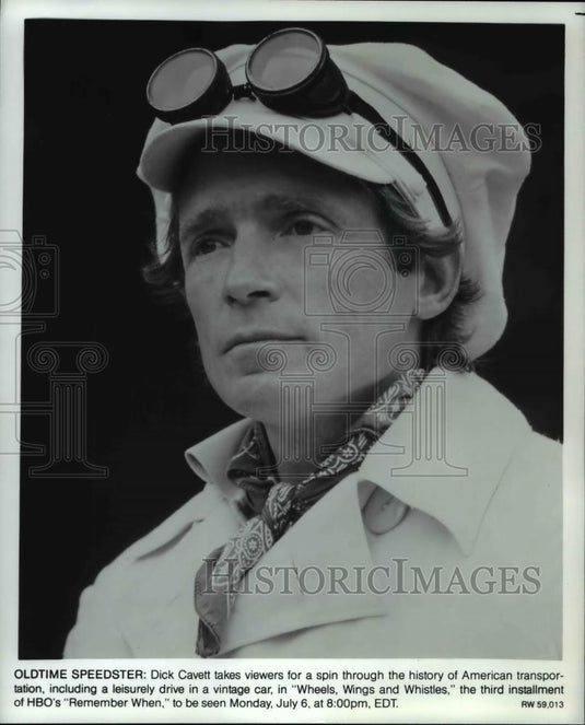 Press Photo Dick Cavett hosts a documentary series, Remember When - cvp59665 - Historic Images