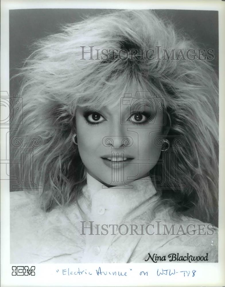 Press Photo Nina Blackwood, Electric Avenue on WJW- TV8 - cvp59731 - Historic Images