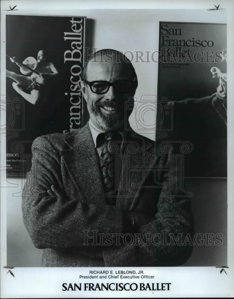 1982 Press Photo Richard LeBlond, Jr., President &amp; CEO of San Francisco Ballet - Historic Images