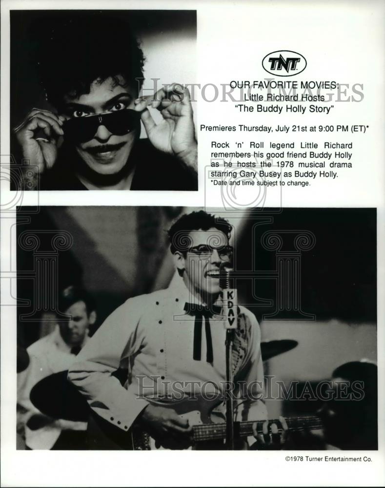1989 Press Photo Gary Busey stars as Buddy Holly in The Buddy Holly Story - Historic Images