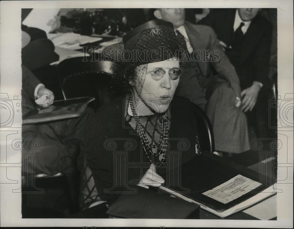 1938 Press Photo Anna M. Kross backs Anti-Syphillis bill - nef53698 - Historic Images