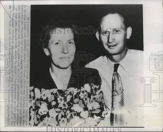 1951 Press Photo Pastor Tilford Ward & Wife Julia, accused of Child Abuse - Historic Images
