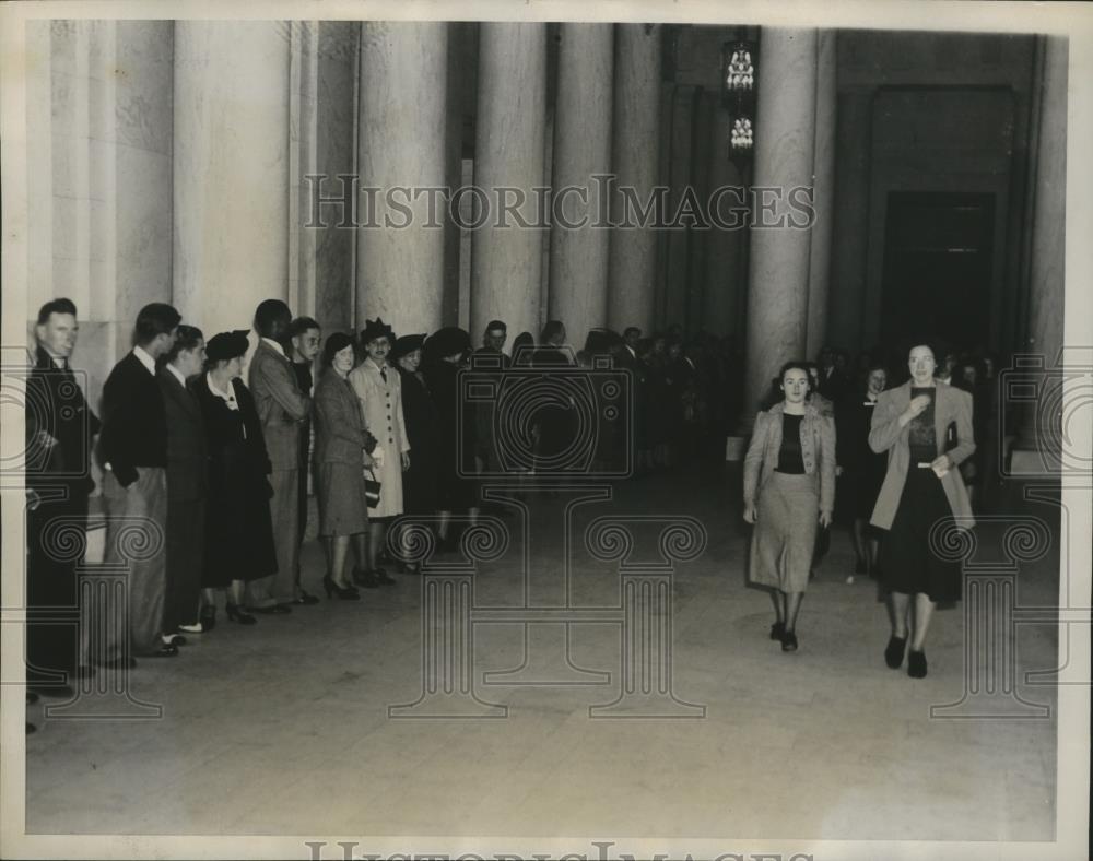 1938 Press Photo Hundreds Were Unable for Admittance into Crowded Supreme Court - Historic Images