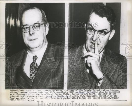 1953 Press Photo Sen. Joseph McCarthy and Frank A. Southard Jr, - nef59156 - Historic Images